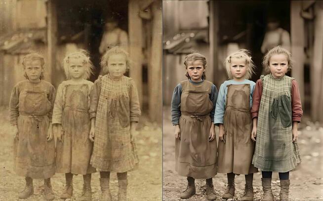 Renowacja i naprawa starych zdjęć - koloryzacja i fotomontaż