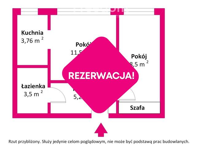 Mieszkanie 2 pokoje w centrum Koła – 33 m²