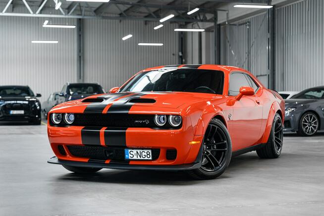 Dodge Challenger SRT Hellcat 6.2 V8 HEMI 717KM. Bezwypadkowy. Widebody.