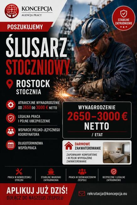 Ślusarz stoczniowy (m/k) - (Rostock-NT-JE-DE)