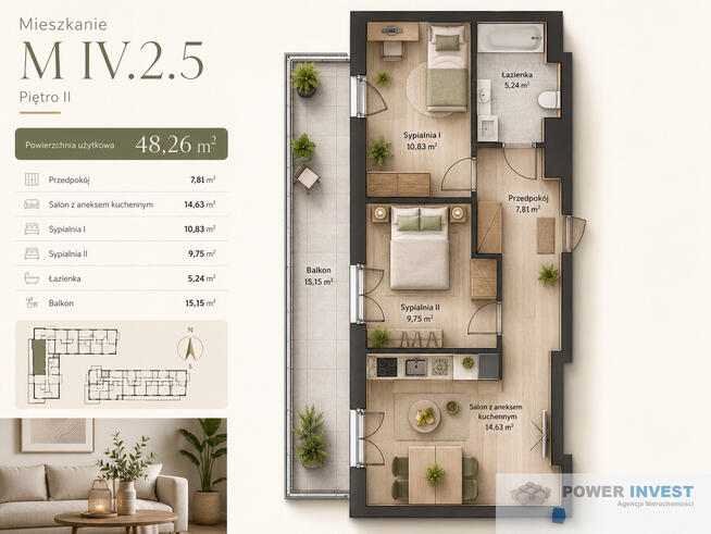 Taras 15 m2 od zachodu | 0 prowizji