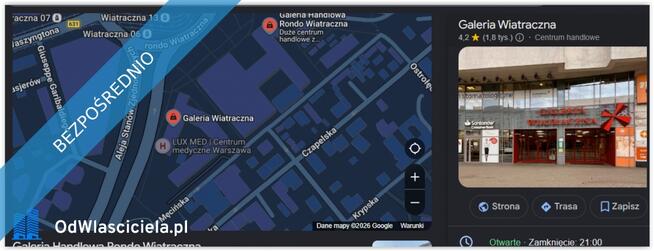 Lokal usługowo-handlowy 11,5 m² – Galeria Wiatraczna