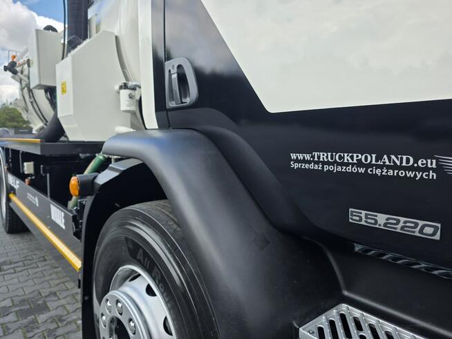 DAF WHALE WUKO KOMBI DO CZYSZCZENIA KANAŁÓW WUKO asenizacyjny separator beczka odpady czyszczenie ka
