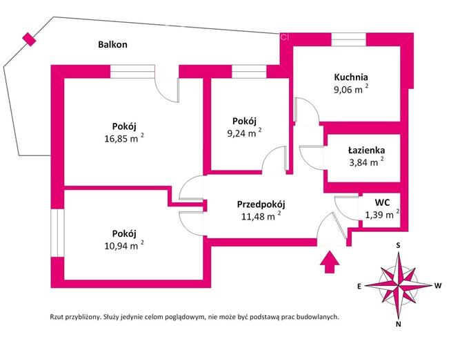 Mieszkanie 3 pokojowe | parter | Janowska