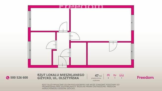 3 pokoje w centrum Giżycka | Balkon