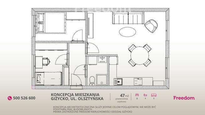 3 pokoje w centrum Giżycka | Balkon