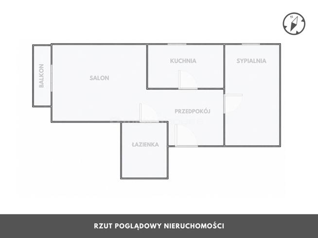 50,44m z balkonem Osiedle Europejskie