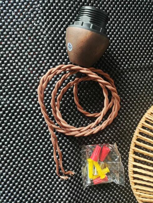 Lampa Wisząca Metalowa Pleciona Boho sufitowa na sufit