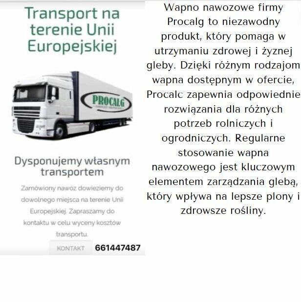 Wapno Nawozowe granulowane, Kreda magnezowa wysokiej jakości