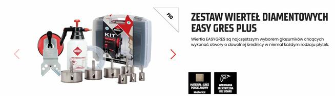 Zestaw wierteł diamentowych RUBI EASY GRES PLUS
