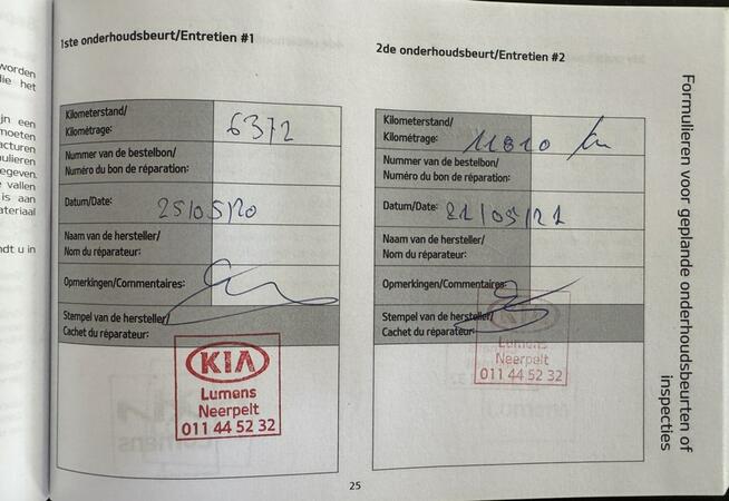 Kia Cee'd Pisemna Gwarancja 12 miesięcy