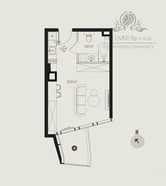 Apartament typu studio 29,33m2 ogrzewanie miejskie /Szczepin tuż obok Rynku