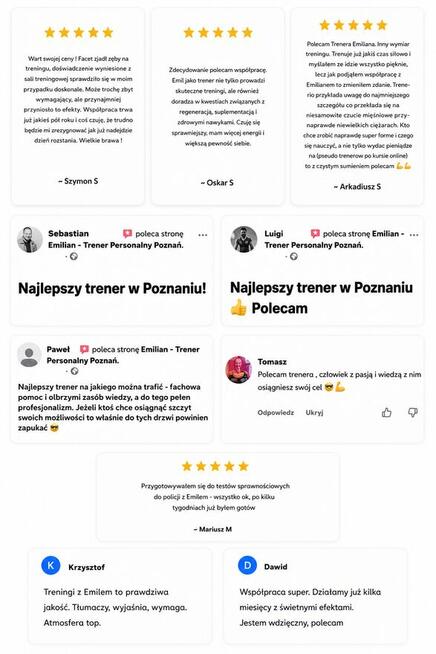 Emilian - Trener personalny Poznań | Fabryka Formy Arena