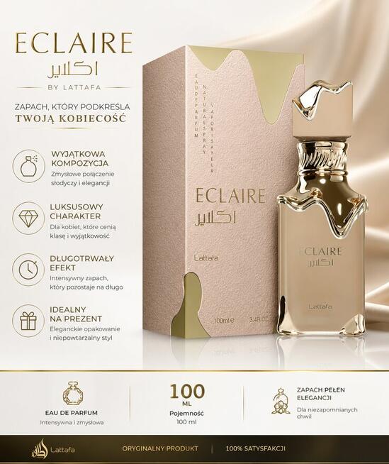 Lattafa Eclaire 100ml Arabskie Perfumy Damskie