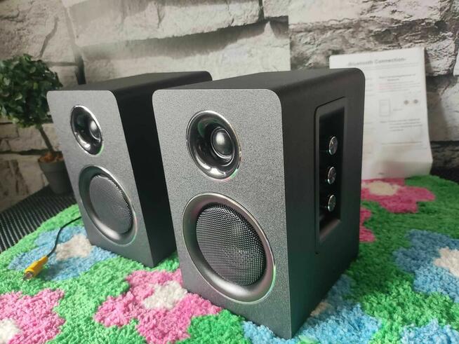 Głośniki Aktywne Bluetooth do Komputera PC Laptopa Gramofonu