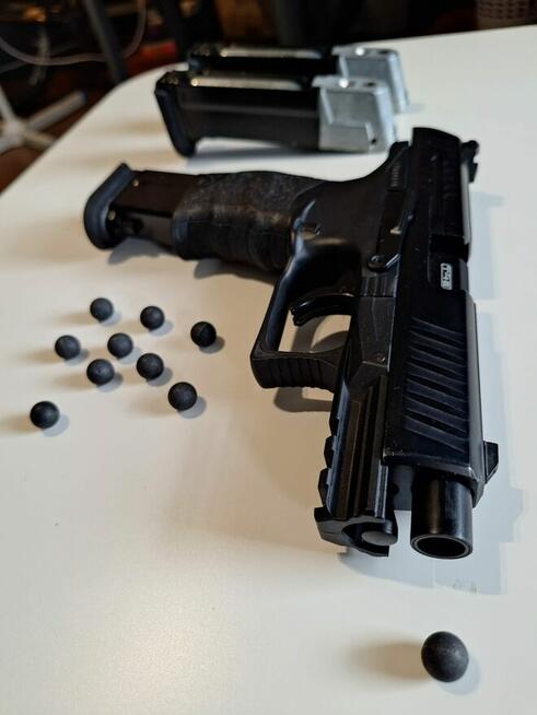 Wiatrówka Pistolet Walther PPQ M2 T4E CO2 RAM, 3 magazynki.