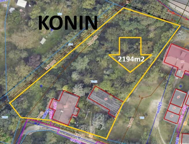 Działka budowlana Konin, Poznańska
