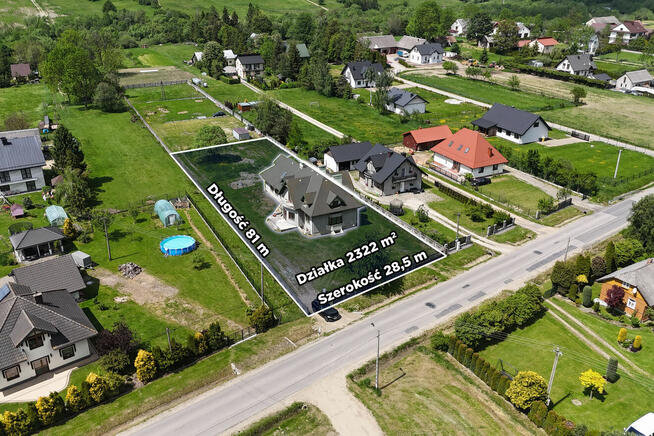 Dom wolnostojący 400m2 Działka 23a Brunary Gorlice