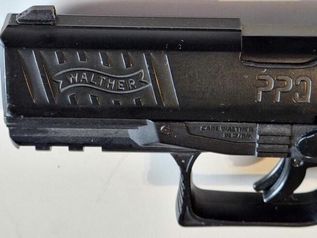 Wiatrówka Pistolet Walther PPQ M2 T4E CO2 RAM, 3 magazynki.