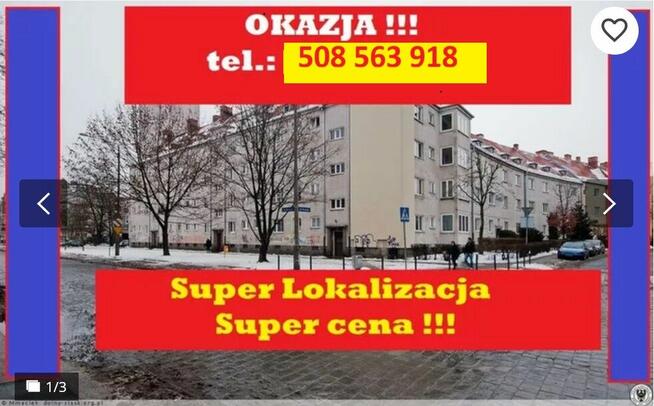 Rewelacyjne mieszkanie 3 pokoje Balkon Krzyki Gajowice