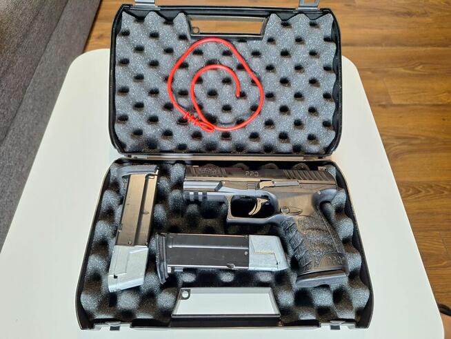 Wiatrówka Pistolet Walther PPQ M2 T4E CO2 RAM, 3 magazynki.