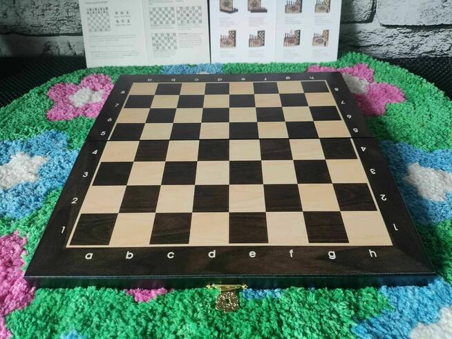Szachy magnetyczne szachownica gra drewniane
