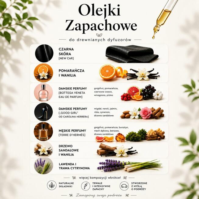 Zapach do samochodu drewniana zawieszka