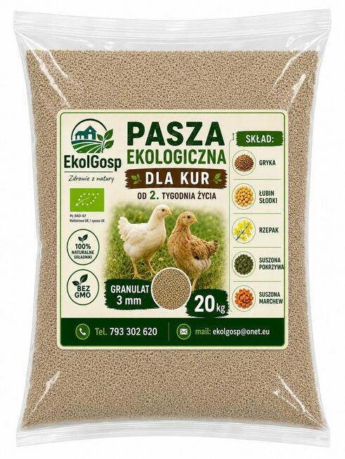 Pasza dla kur 20kg ekologiczna
