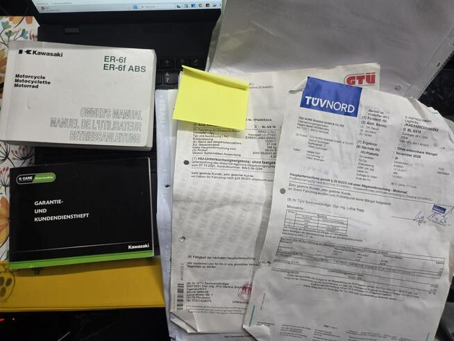 Kawasaki ER 6F 2011 ABS Mały Przebieg Raty Transport Książka Serwisowa WielkiWybór