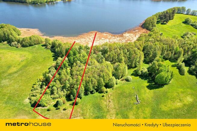 Działki z linią brzegową jeziora Dłużec - Mazury