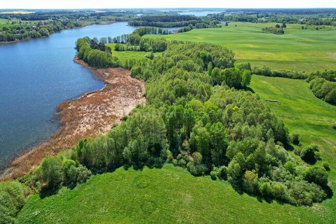 Działki z linią brzegową jeziora Dłużec - Mazury