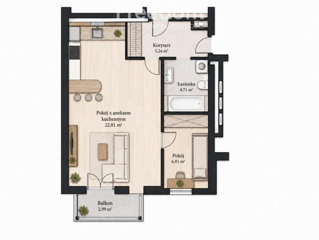 Górczyńska 20 | 2 pokoje | balkon | garaż