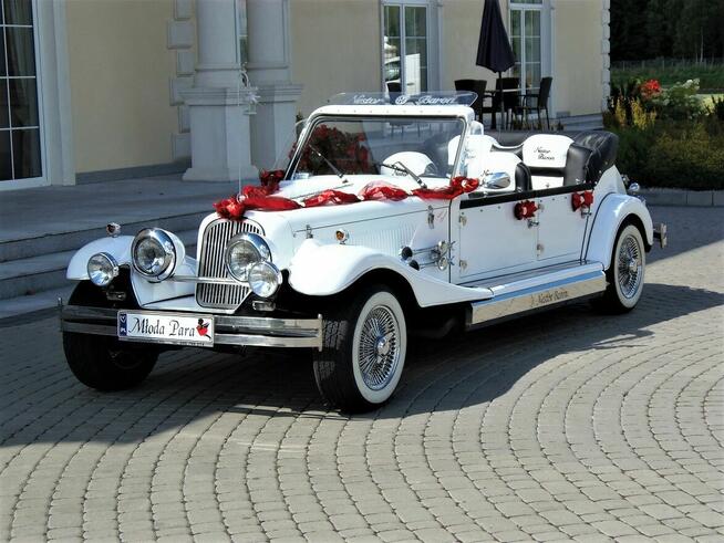 RETRO Kabriolet na wesele do ślubu Excalibur Nestor Baron