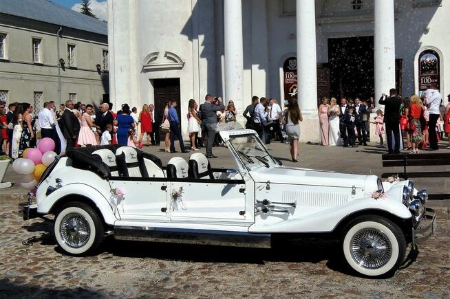 RETRO Kabriolet na wesele do ślubu Excalibur Nestor Baron