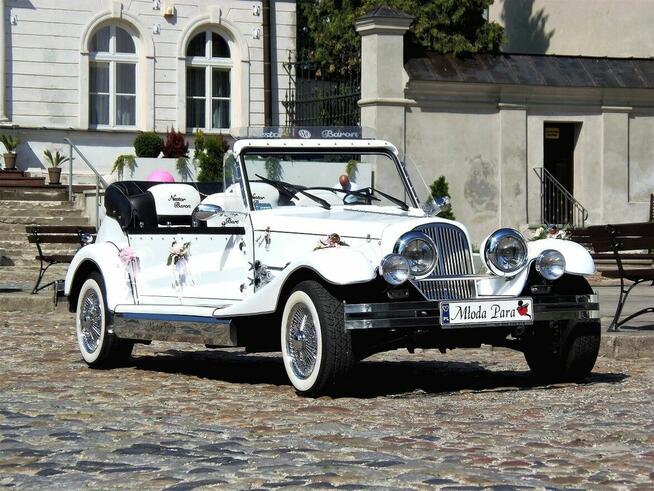 RETRO Kabriolet na wesele do ślubu Excalibur Nestor Baron