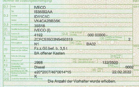 sprzedaż auta dostawczego Iveco Daily 3,5 tony