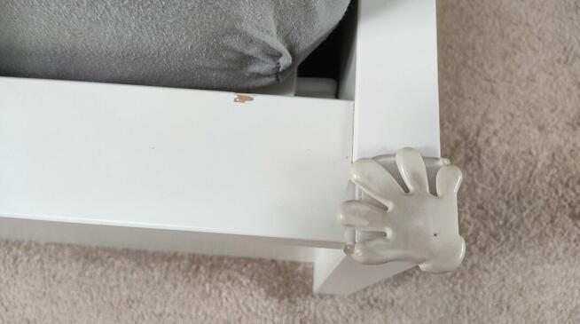 Łóżko Ikea MALM z pojemnikiem, białe, 140x200cm