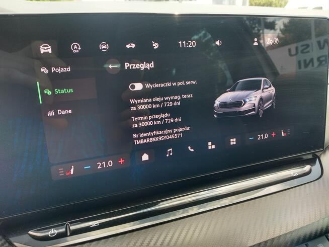 Škoda Octavia 1.5 TSI 150 km mHEV Sportline DSG gwarancja matrix kamera acc fv23%