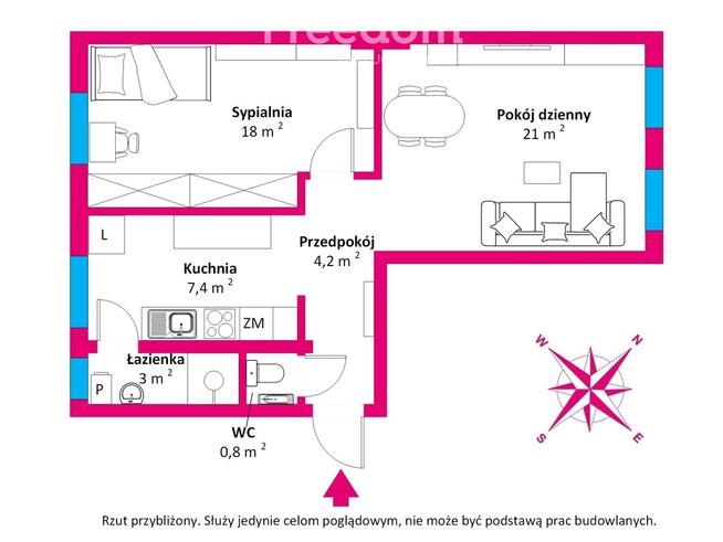Kołobrzeg centrum, 2 pok. mieszkanie na sprzedaż