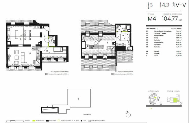 Mieszk/4-pok. z tarasem na dachu z możliwością jakuzzi z widokiem na Stare Mias