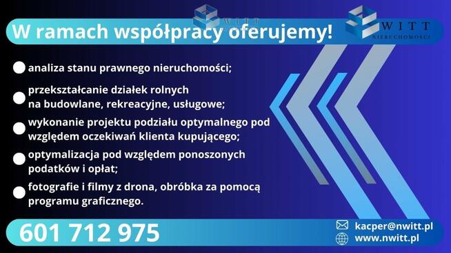 Działka budowlana Księży Dwór gm. Działdowo
