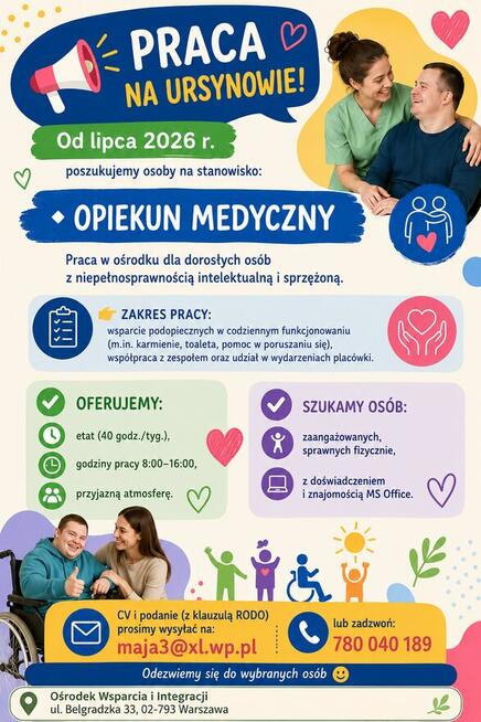 Praca dla opiekunów