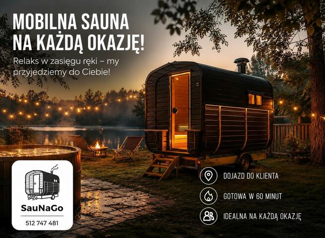 Sauna mobilna z dowozem do klienta