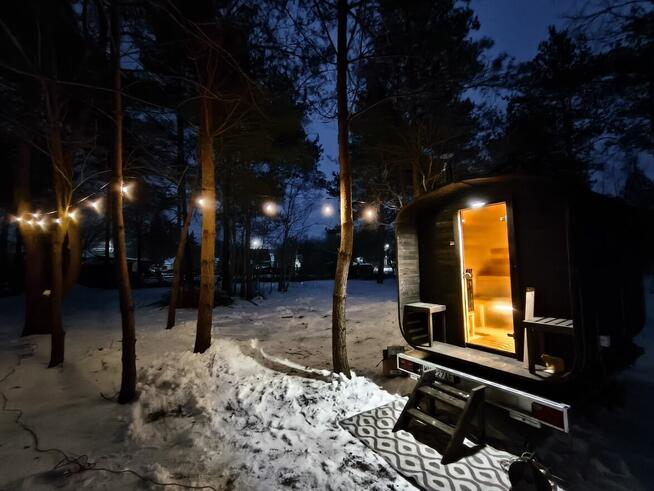 Sauna mobilna wynajem beczka imprezy urodziny