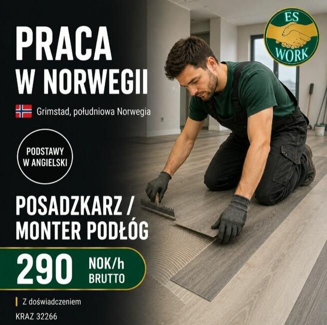 Od zaraz POSADZKARZ || Norwegia z zakwaterowaniem