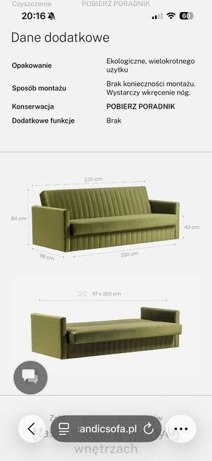 Sofa prawie nowa Scandic