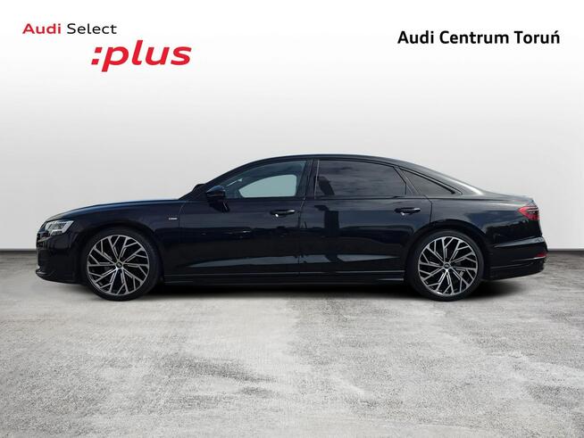 Audi A8 Lang_OśSkrętna_HeadUp_Masaże_Wentylacja_Webasto_B&O_HomeLink_S Line_FV
