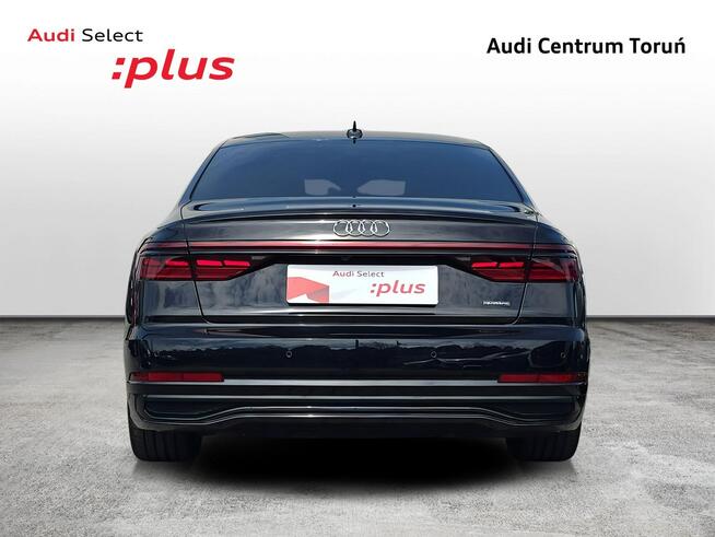 Audi A8 Lang_OśSkrętna_HeadUp_Masaże_Wentylacja_Webasto_B&O_HomeLink_S Line_FV