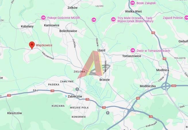 Działka budowlana Więckowice gm. Zabierzów, Ogrodowa