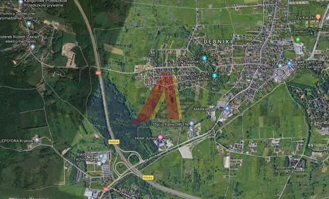 Działka usługowa Kraków Podgórze, Skotniki, Skotnicka